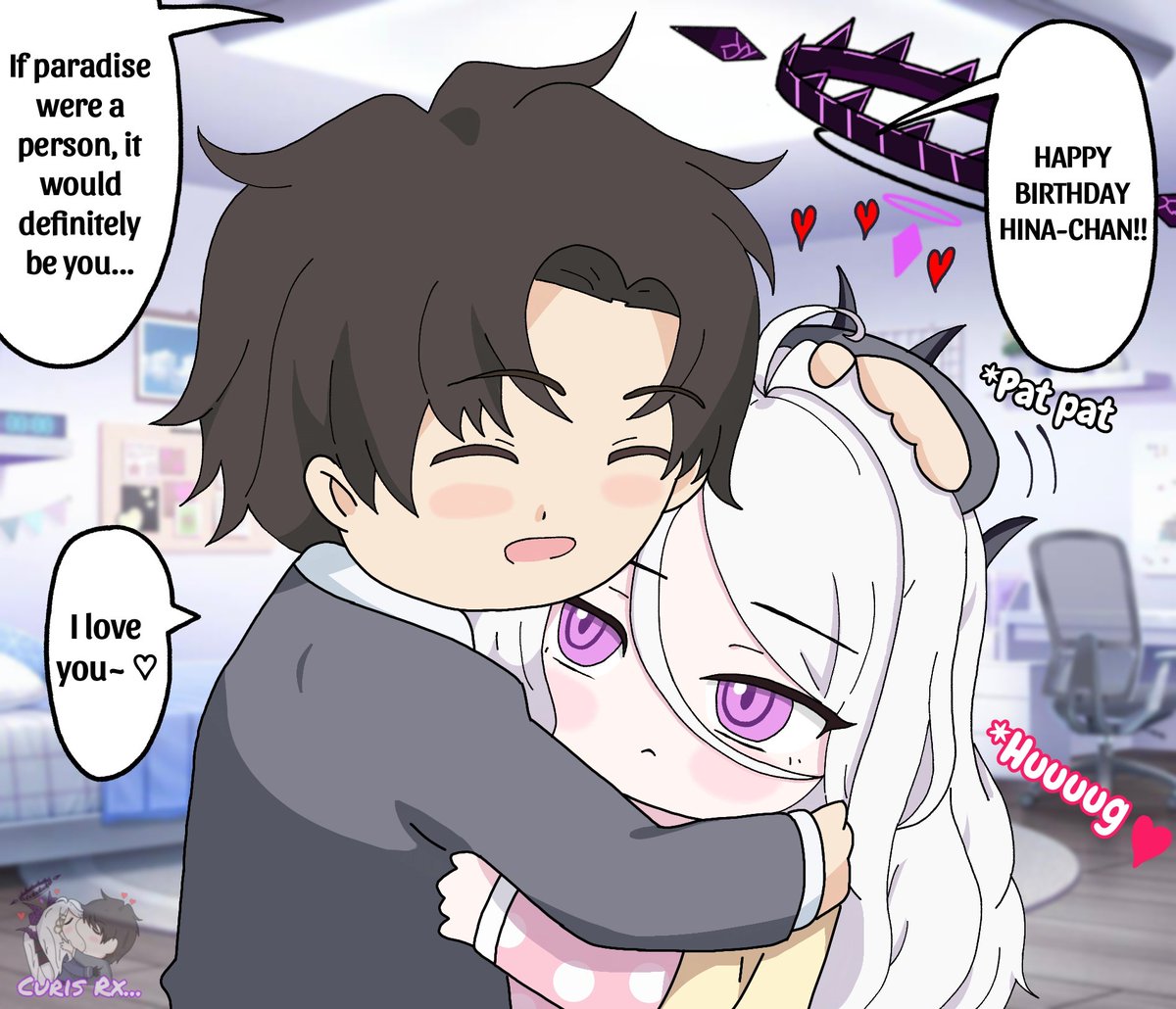 rx_duvan's tweet image. Happy Birthday Hiniature 😭💜💜

#ブルアカ #BlueArchive