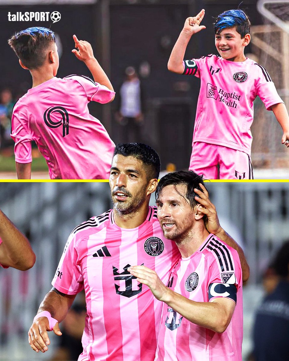 Lionel Messi's son Ciro celebrating with Luis Suarez's son Benjamin at their tournament. 🥹

Future stars in the making? 👀💫