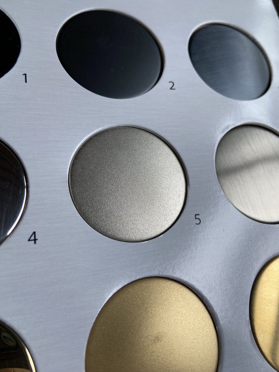 LostTraveler00's tweet photo. @__el__toro__ I think it’s possible to get very close. Here is a pvd  sample book that also comes pretty close, just a slightly larger bead-blast https://t.co/CmnHZ0UTQz
