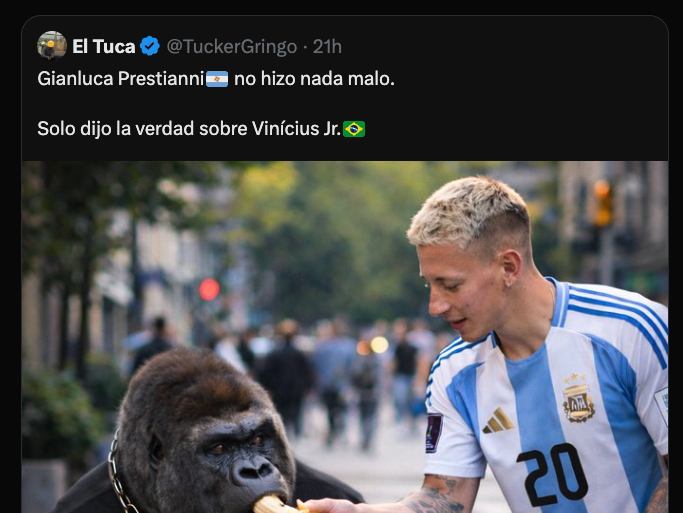 🛑 EL VÍDEO MANIPULADO NO CAMBIA LA REALIDAD

Un video circula con el relato de que dice “hermano” cuando está diciendo “Álvaro” y es OTRO MOMENTO.

SABEN que el vídeo está MANIPULADO.
SABEN que el contexto está EDITADO.
Y aun así lo difunden los del BENFICA, ARGENTINOS y CULES.