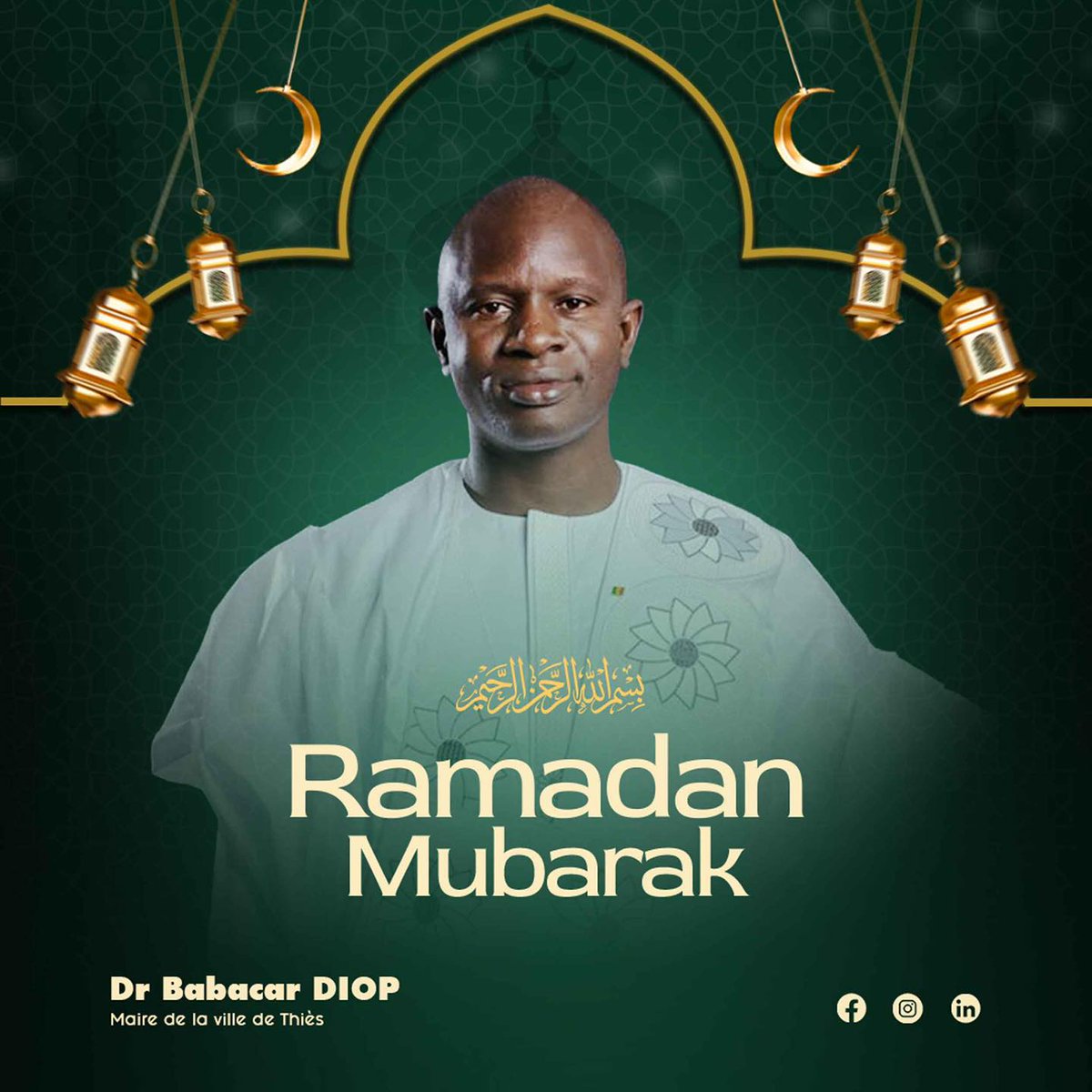 DrBabacar's tweet image. Ramadan Mubarak 🌙 | Bon Carême ✝️
En cette période de foi partagée, Thiès célèbre la paix, la solidarité et le vivre-ensemble. Restons unis dans la prière et le partage.
Dr.Babacar Diop
#Thiès #RamadanMubarak #Carême #Unité #VivreEnsemble