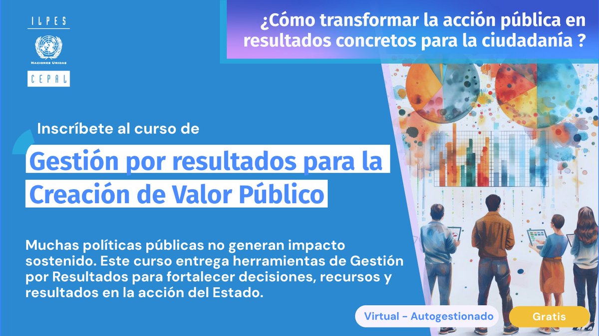 📝¡El Instituto Latinoamericano y del Caribe de Planificación Económica y Social (#ILPES) de la #CEPAL lanzó el curso 𝐆𝐞𝐬𝐭𝐢𝐨́𝐧 𝐩𝐨𝐫 𝐫𝐞𝐬𝐮𝐥𝐭𝐚𝐝𝐨𝐬 𝐩𝐚𝐫𝐚 𝐥𝐚 𝐜𝐫𝐞𝐚𝐜𝐢𝐨́𝐧 𝐝𝐞 𝐯𝐚𝐥𝐨𝐫 𝐩𝐮́𝐛𝐥𝐢𝐜𝐨!

Está abierto al público desde el 2 de febrero y ya