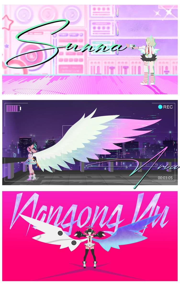 All 3 Angels of Delusion i drew in same style. 
Thank you all for the support so far!! Love you all!!
#ArtofDelusion #zzzero   #zenlesszonezero #AOD  #Aria #Sunna #NangongYu  #zzzfanart #zzzプラス #AngelsofDelusion #ゼンゼロ #aod4ever