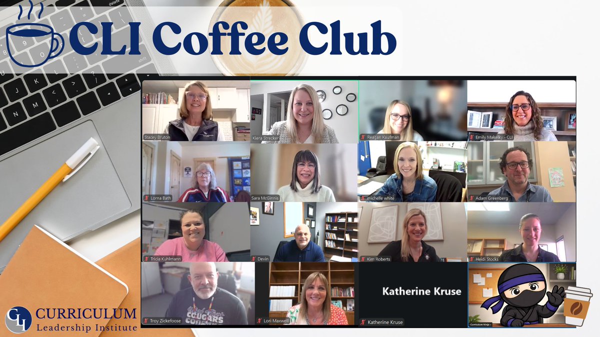 The CLI Coffee Club was brewing with big ideas today. ☕

CLI the Ninja made a special appearance to debut the newly updated Curriculum Workbook.

District leaders dove into meaningful conversation around the updates and the realities of current educational funding.