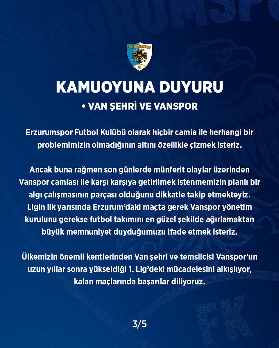Erzurumspor's tweet photo. KULÜBÜMÜZDEN AÇIKLAMA | https://t.co/hVe81e6mI6