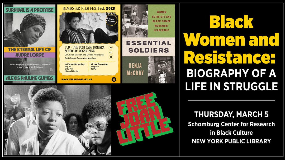 RetroReport's tweet photo. R.S.V.P. to an in-person event in New York City at the @nypl, where @redrubes14, the director and producer of #FreeJoanLittle, will join other authors and filmmakers in a discussion on Black women and four histories of resistance. Learn more: https://t.co/YvkjoNPZ78 https://t.co/l42Bpy0yf6