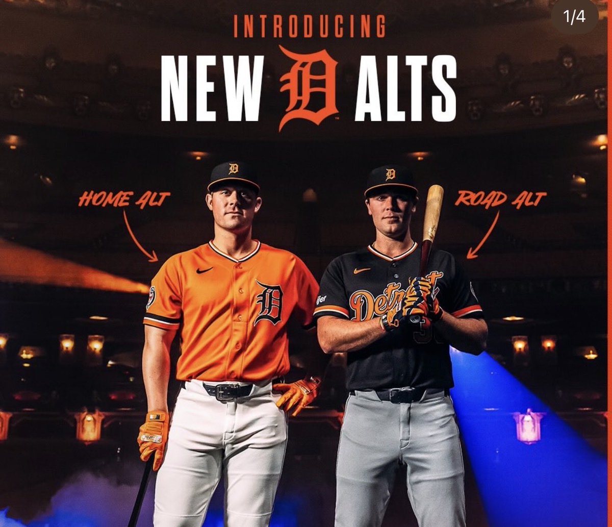 New threads for the <a href="/tigers/">Detroit Tigers</a> I like them but they remind me too much of the <a href="/Orioles/">Baltimore Orioles</a> jerseys.
