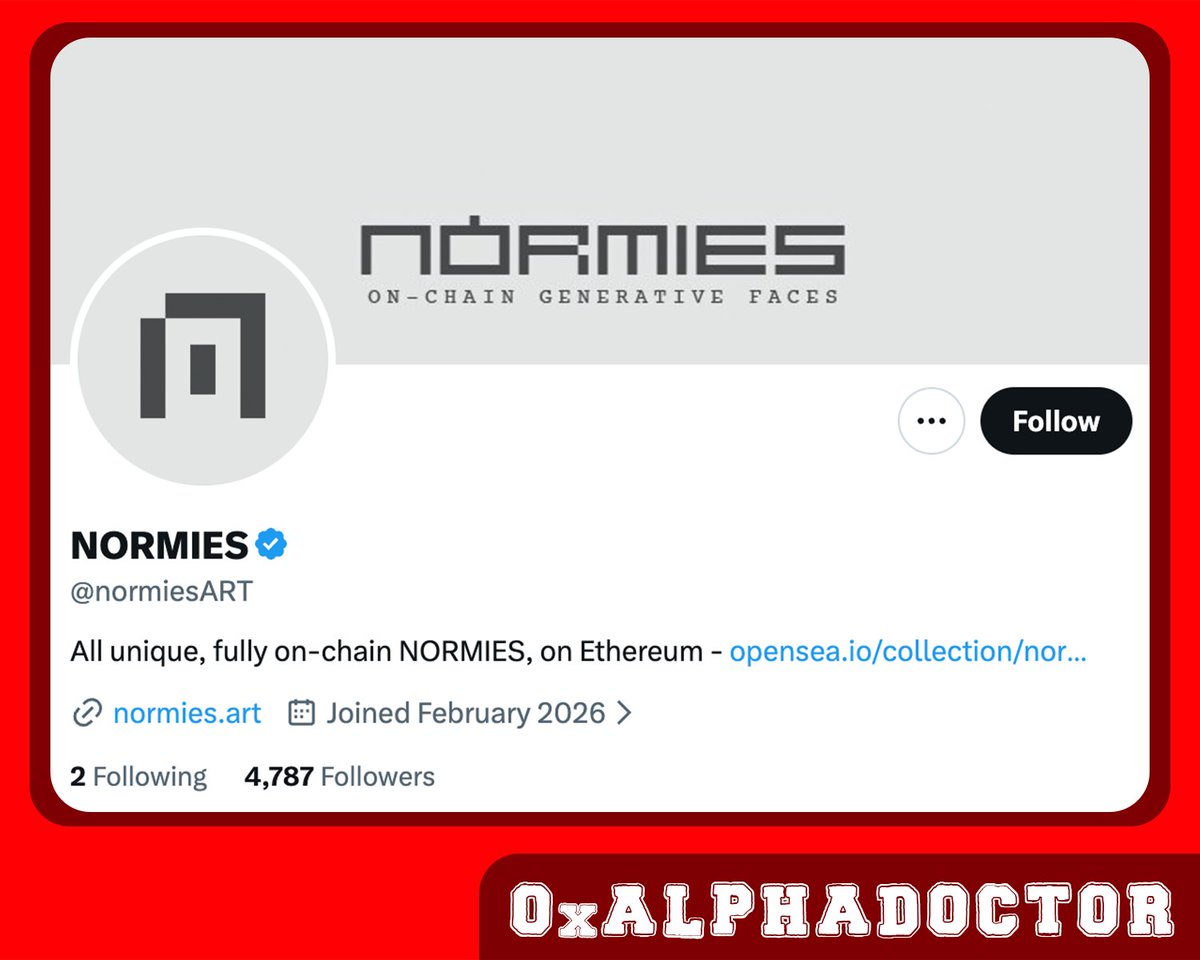 0xAlphaDoctor's tweet image. 🚨 @normiesART 
0.005 $ETH ⭢ 0.0169 $ETH

Cat - Alpha? 

Cat FP = 0.145 $ETH