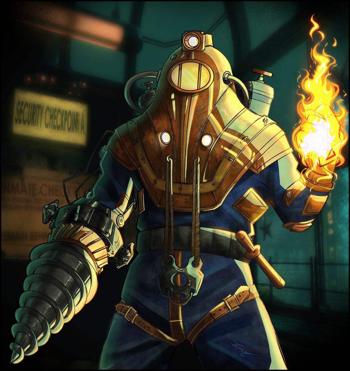 almightykadim's tweet photo. Back from the dead #subjectdelta #BioShock #BioShock2 https://t.co/Znka2UANel