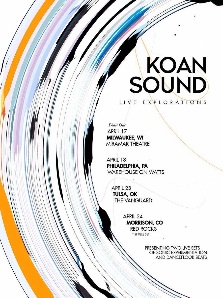 koansound's tweet image. ✔️touring live again after two years
✔️performing two sets each night
✔️announcing more dates soon!