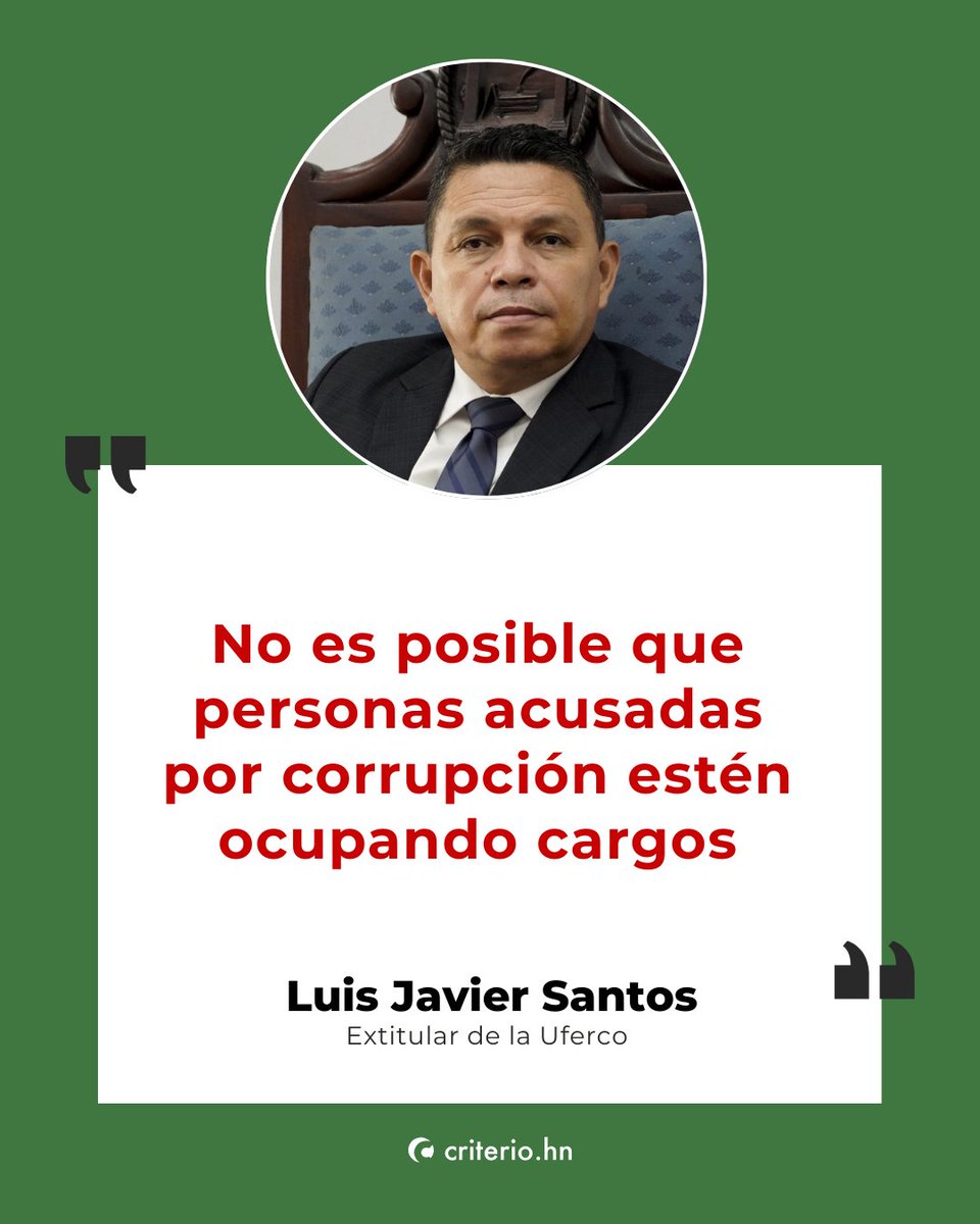 🚨‼️#ATENCION~ Santos pidió a la población no normalizar acciones que atentan contra la lucha anticorrupción, como el nombramiento de personas acusadas por corrupción en cargos públicos.

El gobierno de Nasry Asfura está dando cátedra con estas acciones, el más reciente con el