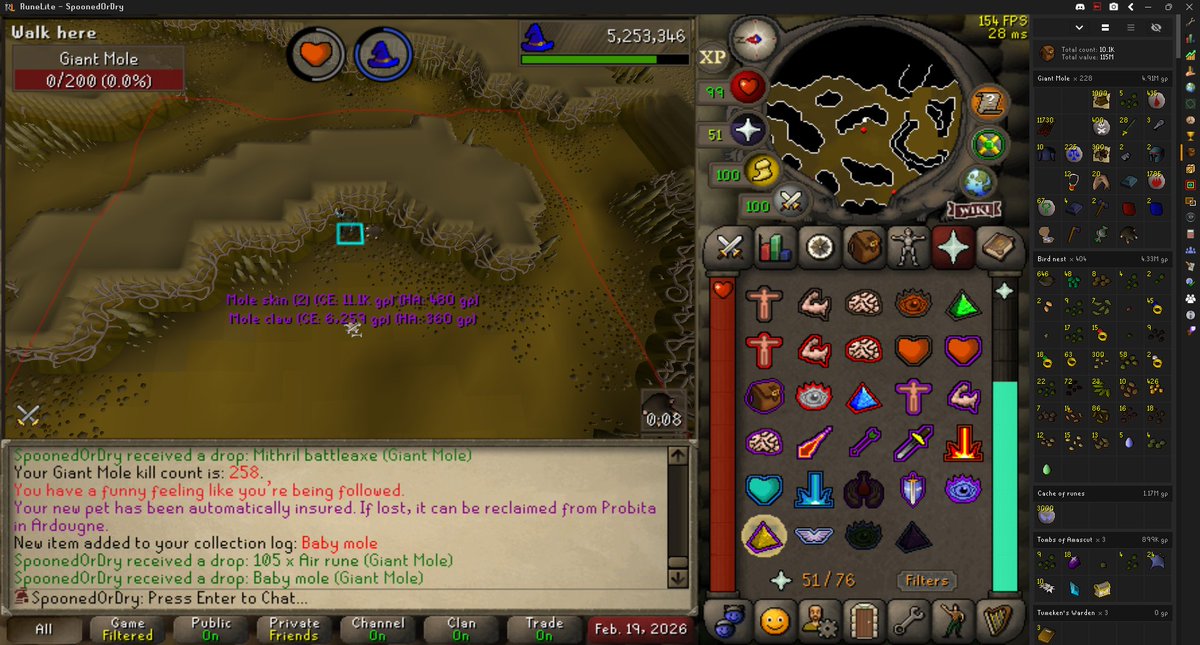 ScheduleNotSet's tweet photo. Accidental spoon! Just pulled the Baby Mole pet at 258 KC on the HCIM while grinding bird nests.

https://t.co/j6YXiNICDC https://t.co/MDW5REFZ4K

#OSRS #HCIM #OldSchoolRunescape #Gaming #Ironman #RuneScape #Jagex #RNG https://t.co/ZzVaxoYIcZ