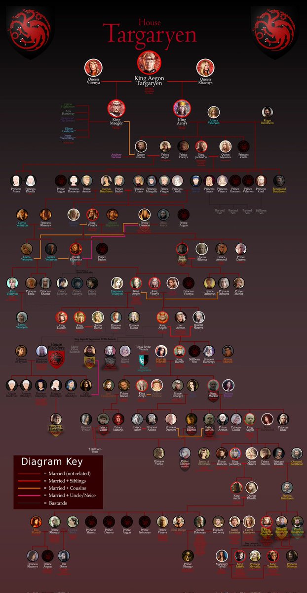 The Targaryen Family Tree gotta be the craziest in history... 

- #GameOfThrones 
- #HouseOfTheDragon 
- #AKnightOfTheSevenKingdoms