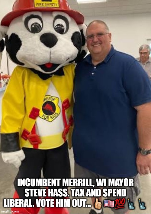 Circus Clown running for Merrill, WI Mayor. Incumbent. 🤡👇