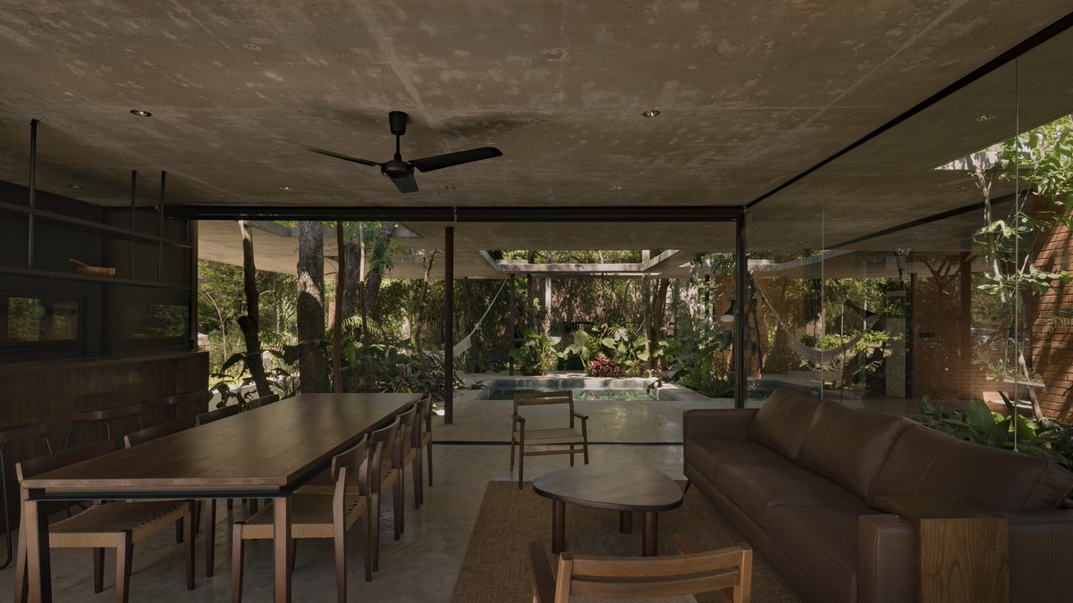 hyperFEDEX's tweet photo. Equipo de Arquitectura siempre se supera. 

Este nuevo proyecto es una locura. Una casa en San Bernardino que se mezcla con la naturaleza, utiliza los arboles como guía y se inspira en la creatividad ilimitada del jazz. 

#ArquitecturaParaguaya https://t.co/b6718PvyTK