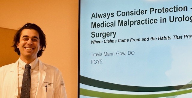 UVMUrology's tweet image. Our chief resident, Travis Mann-Gow, DO, gave a great grand rounds presentation today to the Urology team. Thank you, Travis!
#UVMurology #UVMLarnerMed #Urology #GrandRounds #ConsiderProtection