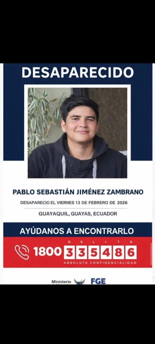 #DesaparecidosEcuador
Ayuden a compartir por favor, gracias