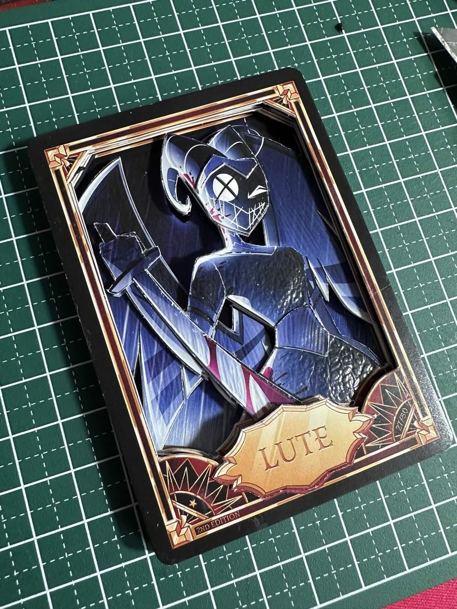tested a s1 card!! I think she turned out REALLY NICELY #HazbinHotelLute