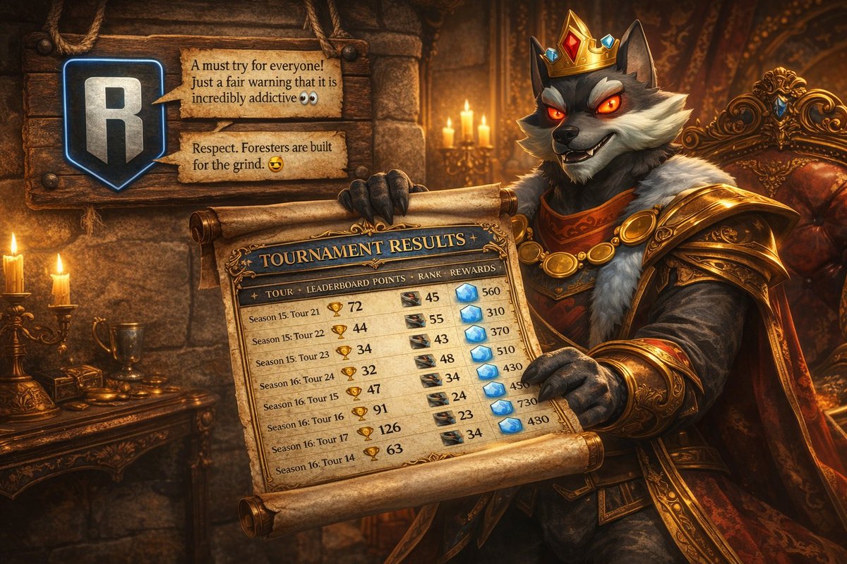 Best grind on <a href="/Ronin_Network/">Ronin</a>  at the moment! 

Every day grind since my day 1 with <a href="/playwildforest/">Wild Forest</a> . 

Bounty Board, Battle pass quests, PvE, PvP 

PvP is tough, but finally a Web3 experience that doesn’t compromise on game quality.

Only for true and courageous gamers.