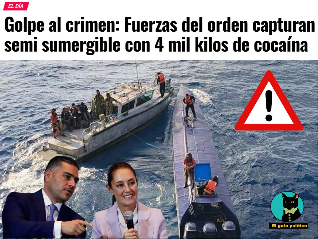 🔴​🔴No se detienen los golpes al crimen donde más les duele: en los bolsillos.
4 toneladas decomisadas y 3 detenidos en el mar de Colima.
➡️➡️ wp.me/pbiqPq-qIs