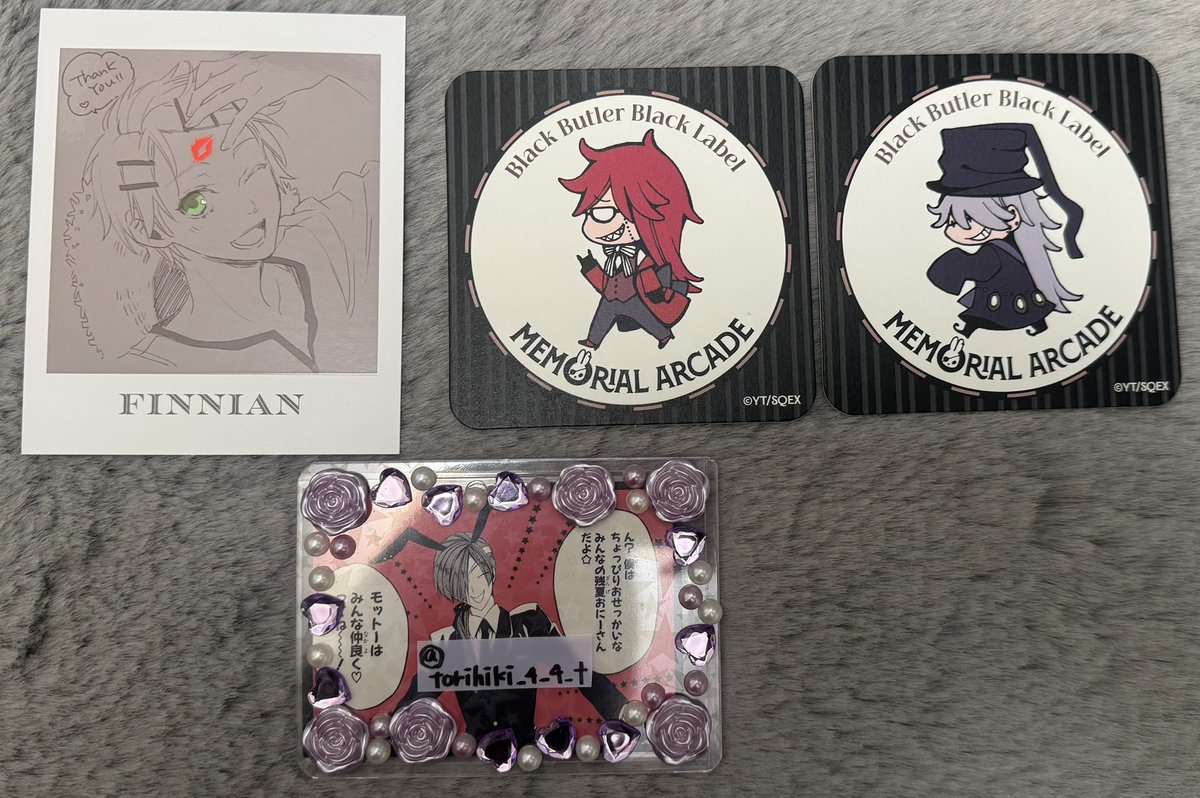 黒執事》交換 黒執事展 Black Label ポストカード フォトカード