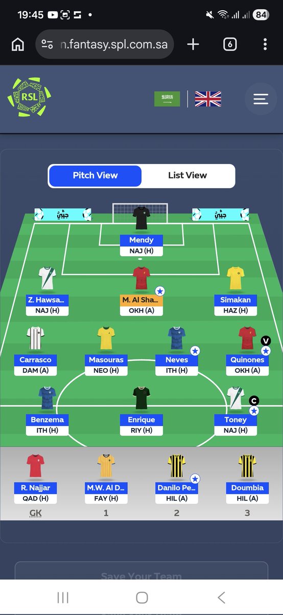 FPL_Khalill's tweet image. #Round23 team 🔒

Shanqeeti  ➡️ Simakan 
Martinez ➡️ Enrique 
🌍5.2k
©️Toney

🎴Good luck everyone! #SPLfantasy