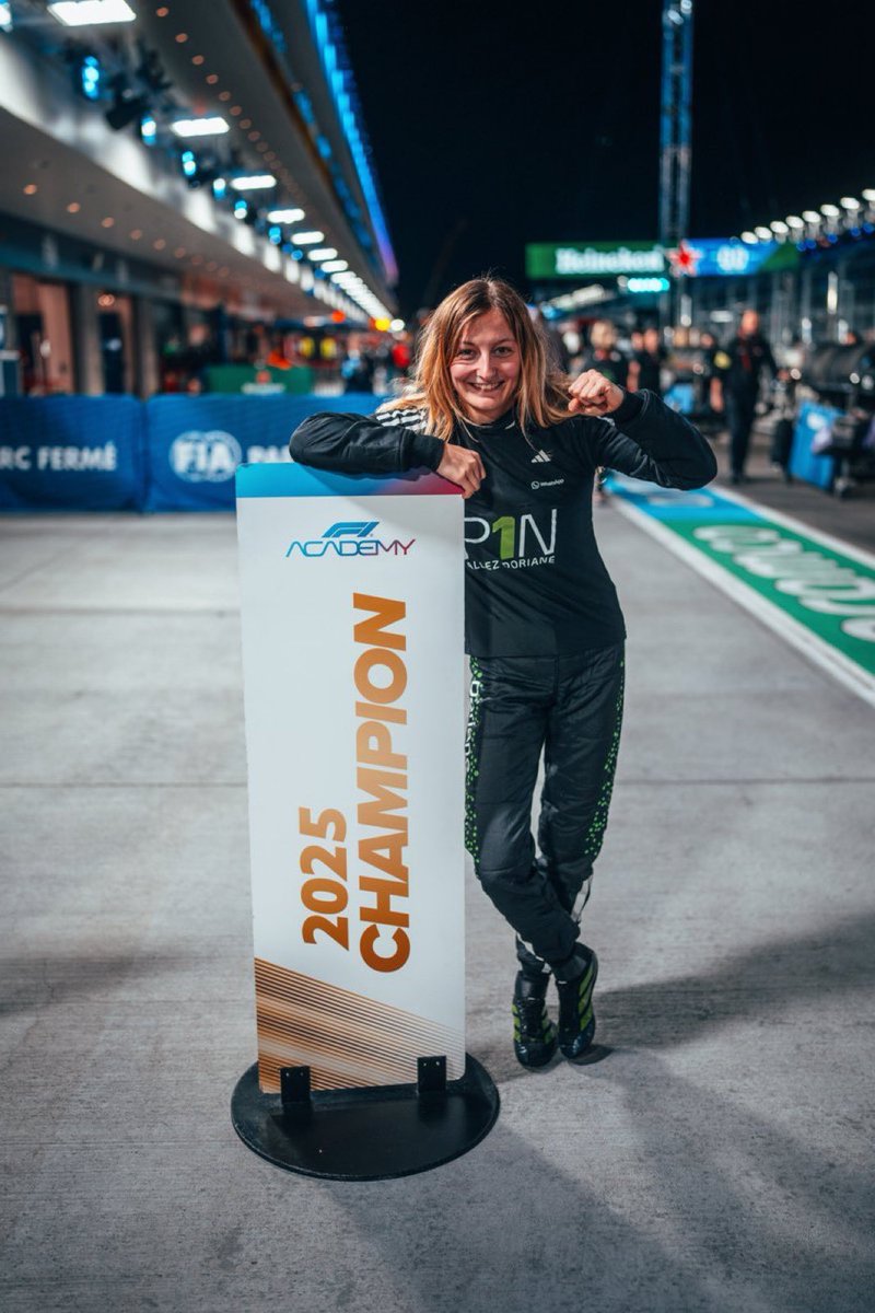 NEWS | 🇫🇷 Doriane Pin joins Duqueine for the 2026 24 Hours of Le Mans in the LMP2 category.

The 22-year-old won the 2025 F1 Academy title with four wins and four podium finishes.

📸 Rich Pardon / Mercedes-Benz Grand Prix Limited

#F1Academy #24HoursLeMans