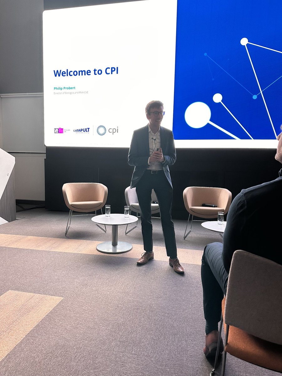 teesvalleybc's tweet photo. Welcoming attendees to the venue is Philip Probert, director of biologics and RNA centre of excellence at CPI .  

#TVBCMembers https://t.co/fiHk8OVN24