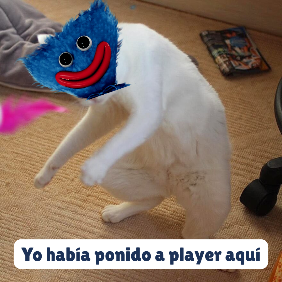 Sadako96's tweet photo. Huggy: * Se distrae cuando esta a punto de atacar a player *
Player: * Se escapa *
Huggy:

#PoppyPlaytime #PoppyPlaytimeChapter5 #huggywuggy #meme https://t.co/cQDfeNdrRR