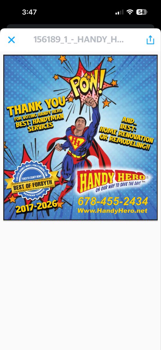 handyhero's tweet photo. Double POW!! https://t.co/1LCNX9TWD3