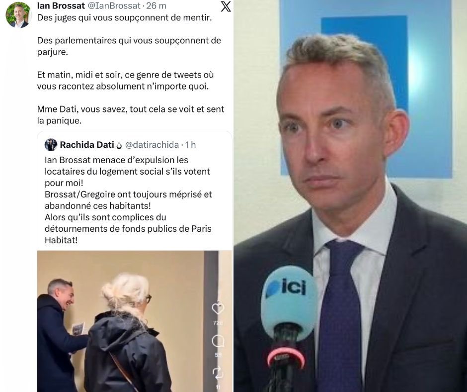 Ian Brossat s’est filmé LUI-MÊME en train de mentir et de menacer les habitants des logements sociaux d’expulsion s’ils ne votent pas à gauche mais il persiste : c’est Rachida Dati qui ment. Toujours SILENCE radio sur les détournements d’argent chez Paris Habitat qu’il
