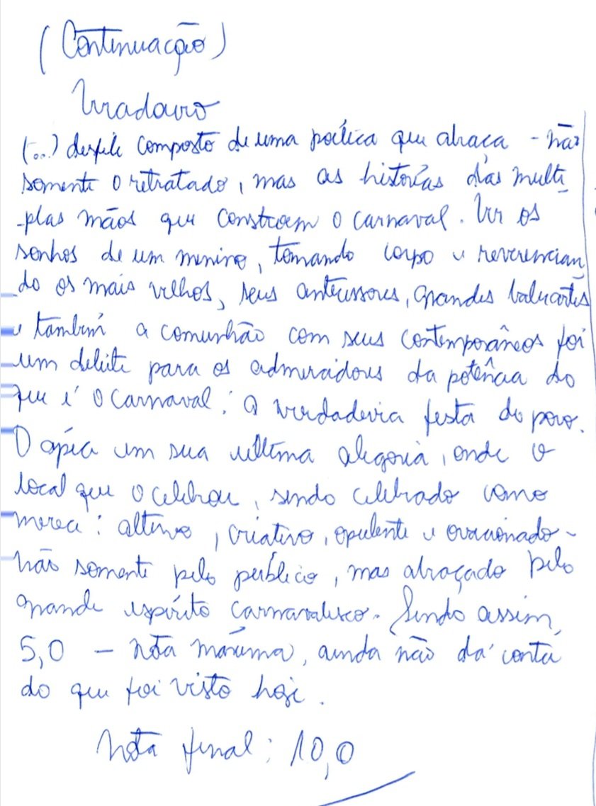 "Nota máxima ainda não dá conta do que foi visto hoje"

Nós vencemos muito, Viradouro! Nos emocionamos no desfile e agora com a justificativa dos jurados.

Obrigado, <a href="/gresuviradouro/">Unidos do Viradouro</a>, <a href="/JooGustavoMelo3/">TITIA ODIAVA SUZUKI</a>, Zanon e toda a equipe ❤🤍