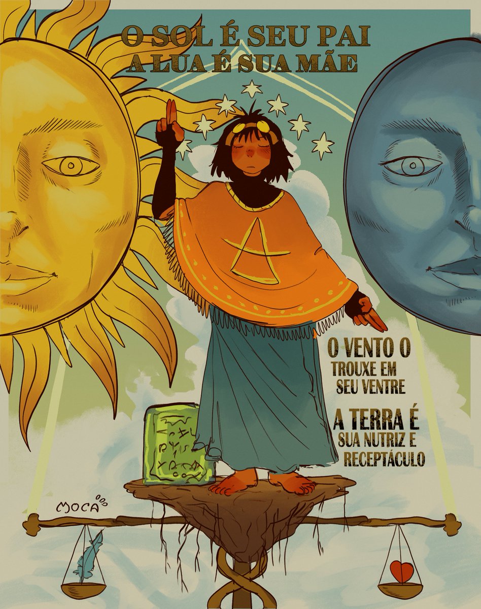 Hermes Trismegisto e sua celeste tábua de esmeralda