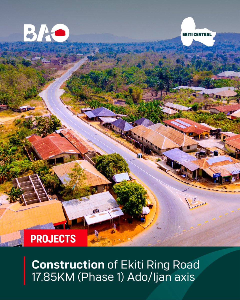 biodunaoyebanji's tweet photo. Stronger roads, better movement, greater opportunities. The construction of Ring Road is shaping a more connected and efficient Ekiti for everyone.

#BiodunOyebanji #BAO https://t.co/sbuOzru1wb