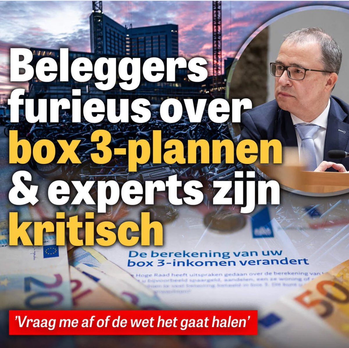 Waarom duurt het 7 dagen voordat Nederlandse media ook eindelijk wakker worden over Box 3? De rest van de wereld had dit afgelopen weekend al door. Snappen onze politici en journalisten eigenlijk wel wat hier allemaal gebeurt en hoe schadelijk dit is? 
telegraaf.nl/financieel/gel…