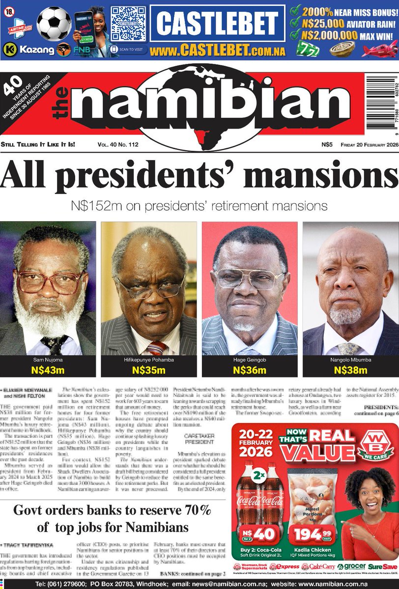The Namibian tweet media