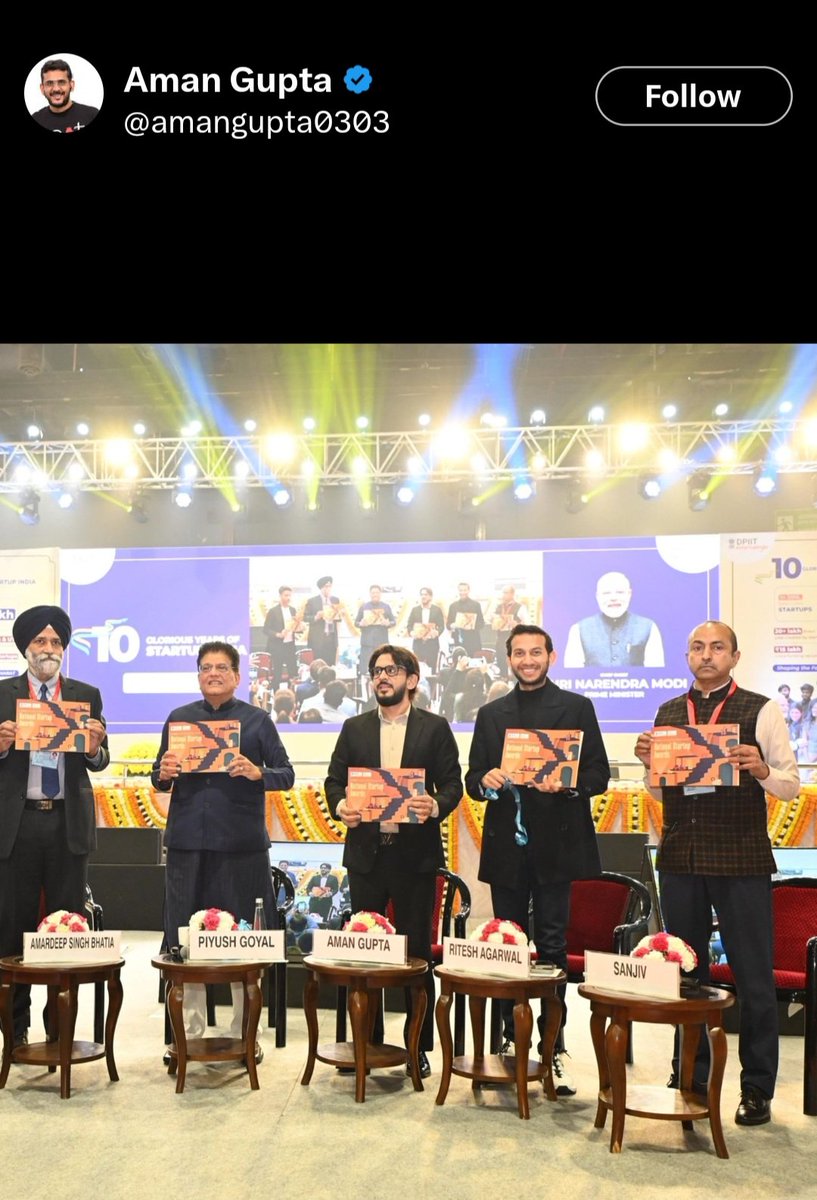 scholarofindia's tweet photo. @sanket Galgotia brought shame to the entire nation today, but there were other such shameful instances:
Aman Gupta, founder of BOAT, which is largely based on chinese electronics, was in spotlight at #10yearsofstartupindia programme recently. What message it will give to our startups? https://t.co/vhwkQsdUwd