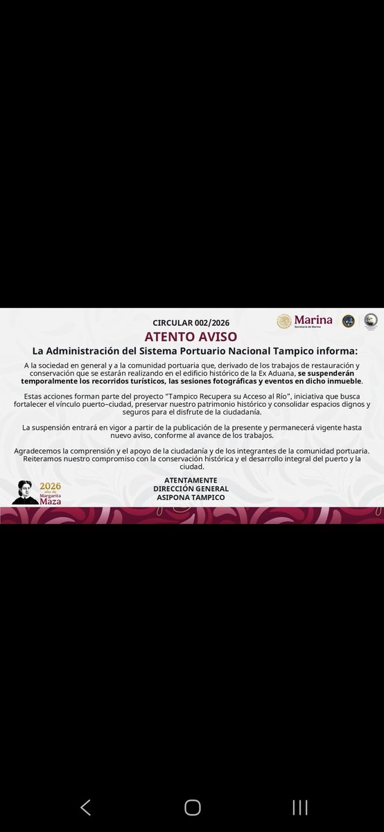 ASIPONA Tampico tweet media