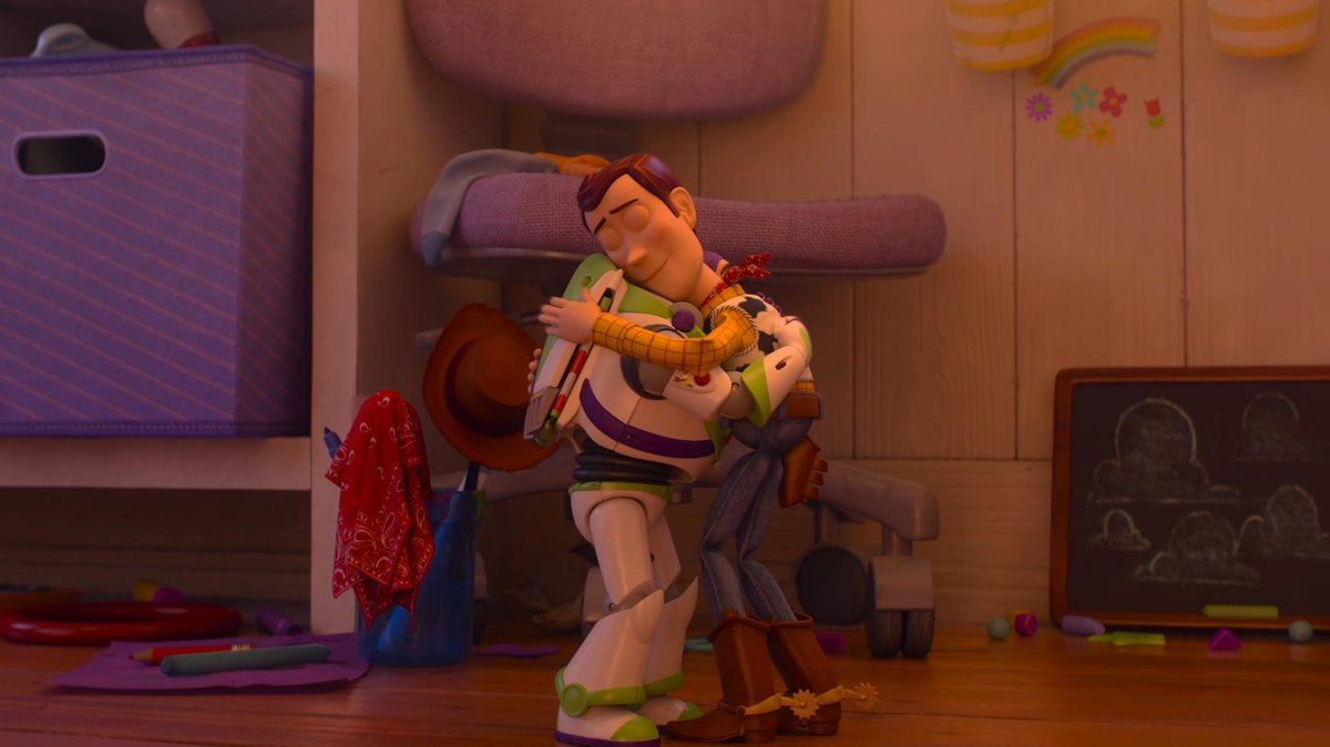 The handshake and hug

Toy Story 3 (2010) - Toy Story 4 (2019) - Toy Story 5 (2026)