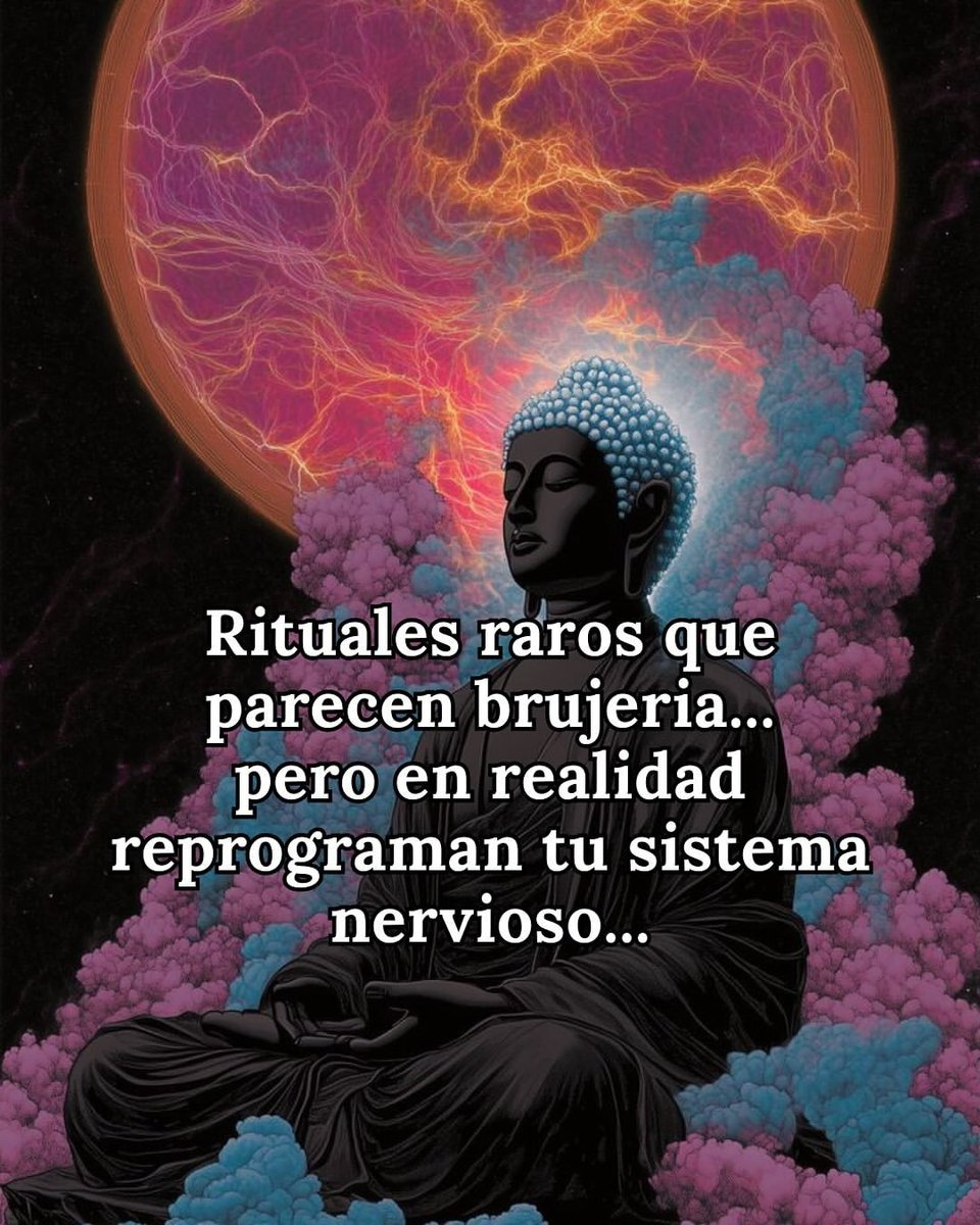 7 Rituales raros que parecen brujeria.

Pero en realidad reprograma tu sistema nervioso...

//Hilo//