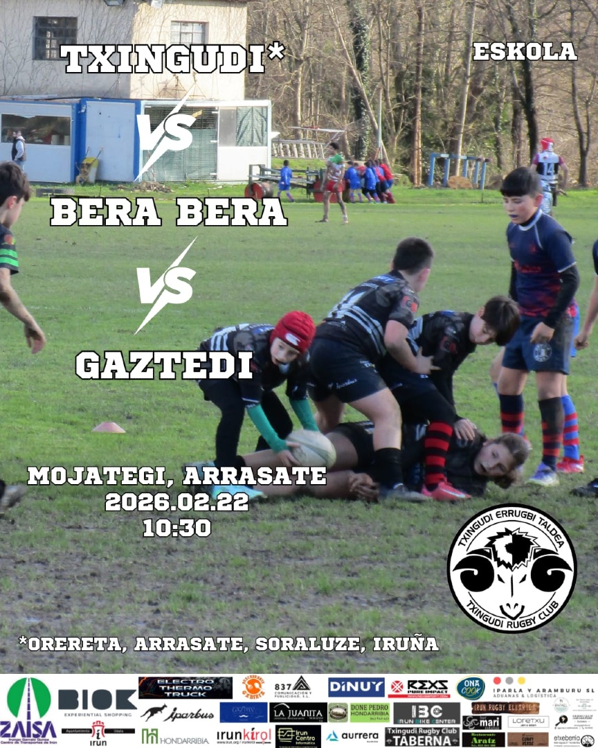txingudirugby's tweet image. Zatoz gure taldeei animatzera!
¡Ven a animar a nuestros equipos!
#rugby #txingudi #irun #errugbia #plaiaundi #txingudirugby #txingudirugbyclub #hondarribia