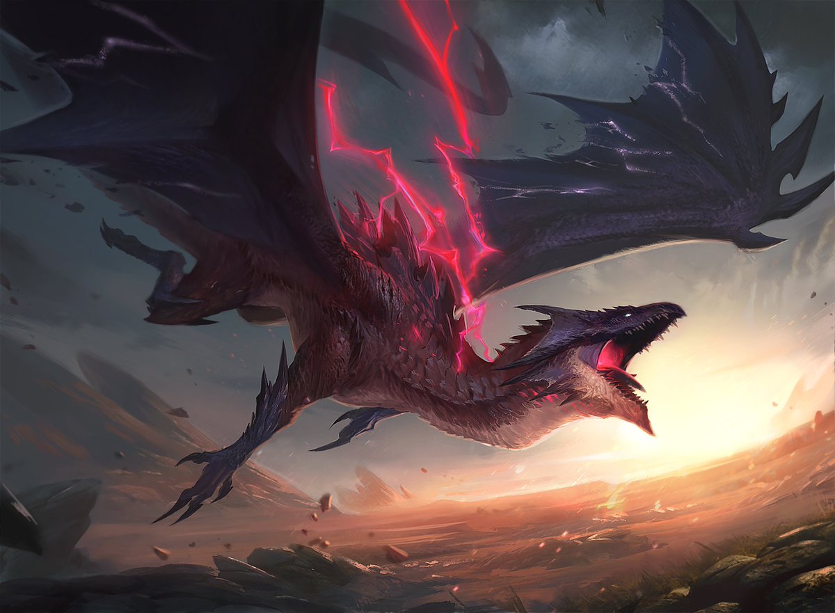 jsraphael57's tweet image. An appreciation thread for the red dragons I have painted #fantasyart #NoAI