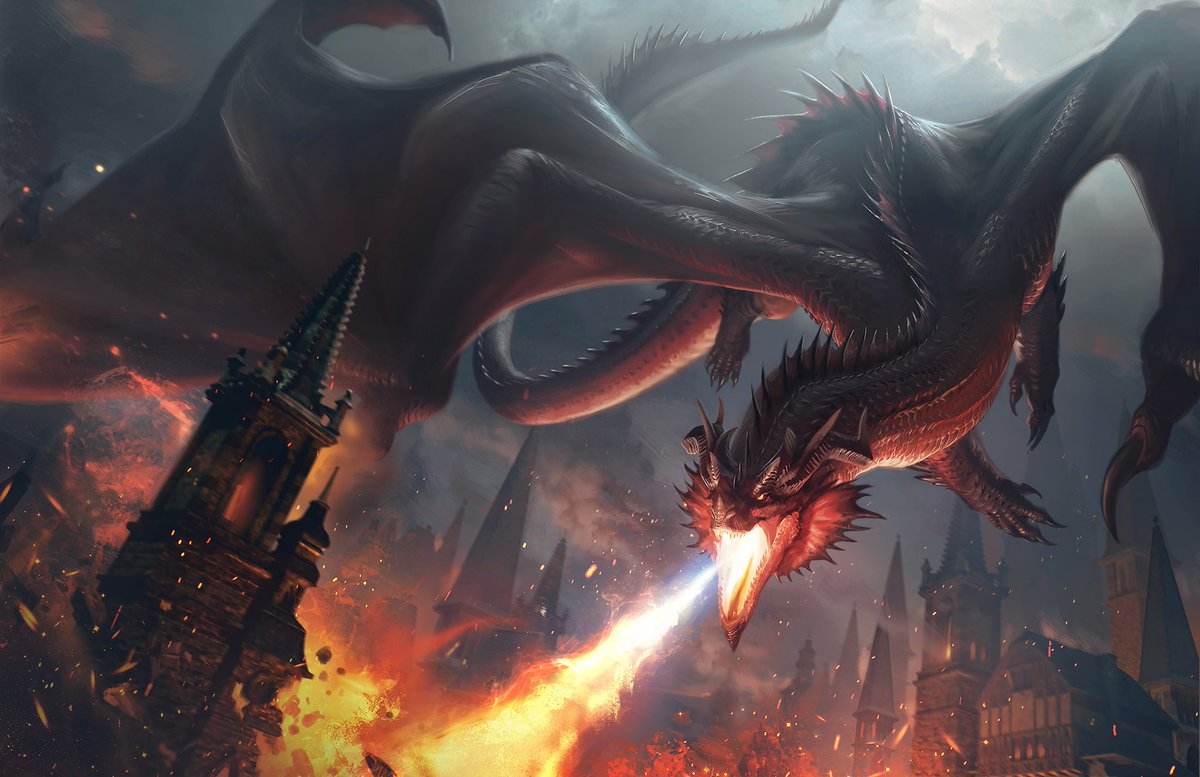 jsraphael57's tweet image. An appreciation thread for the red dragons I have painted #fantasyart #NoAI