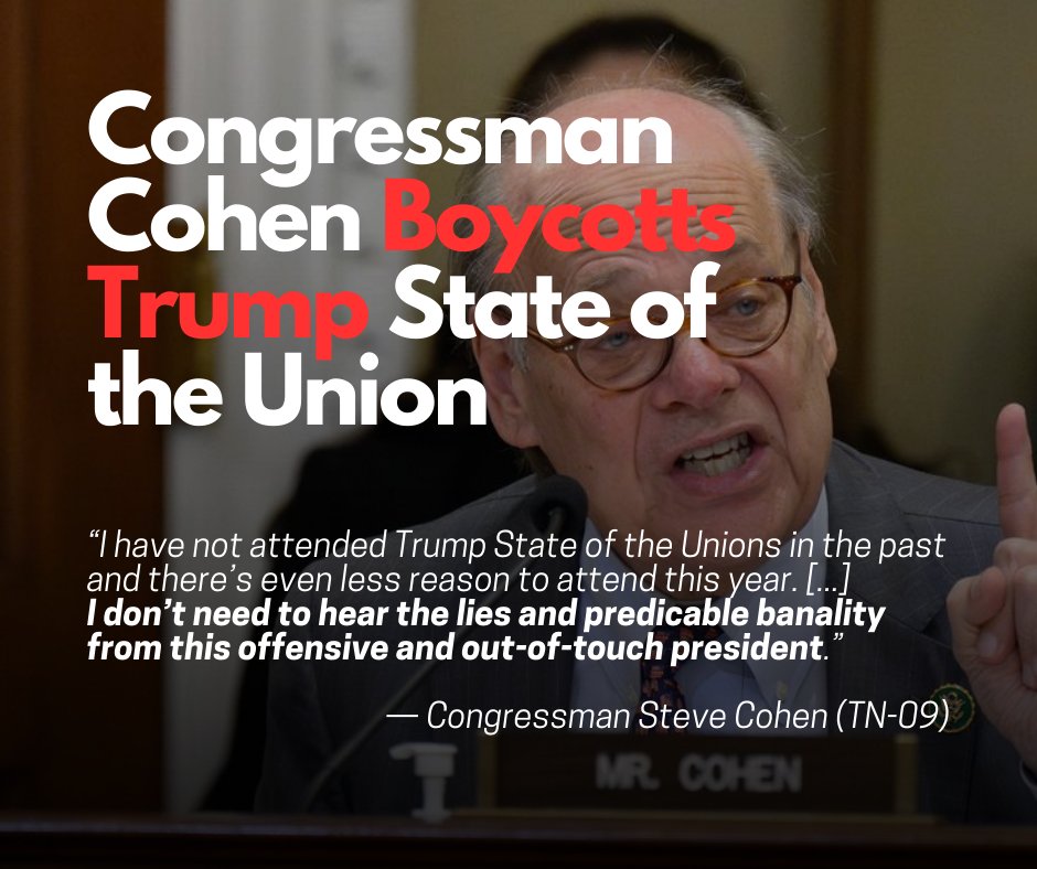 I won’t sit in the People’s House and listen to a convicted felon deliver another night of lies about ICE killings, his vanity projects, or self-serving pardons while the GOP cheers.

I’ll skip the spectacle &amp; spend the night at the People’s State of the Union w/ <a href="/MoveOn/">MoveOn</a>,