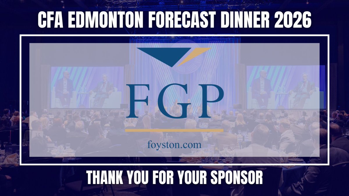 CFAEdmonton's tweet photo. It’s #ThankYouThursday, and we’re extending our gratitude to Foyston, Gordon &amp; Payne! 🙏

Your support of the CFA Edmonton Forecast Dinner 2026 helps us deliver an evening of insight, connection, and thought leadership for professionals across the region. https://t.co/U1KHJCAB1F