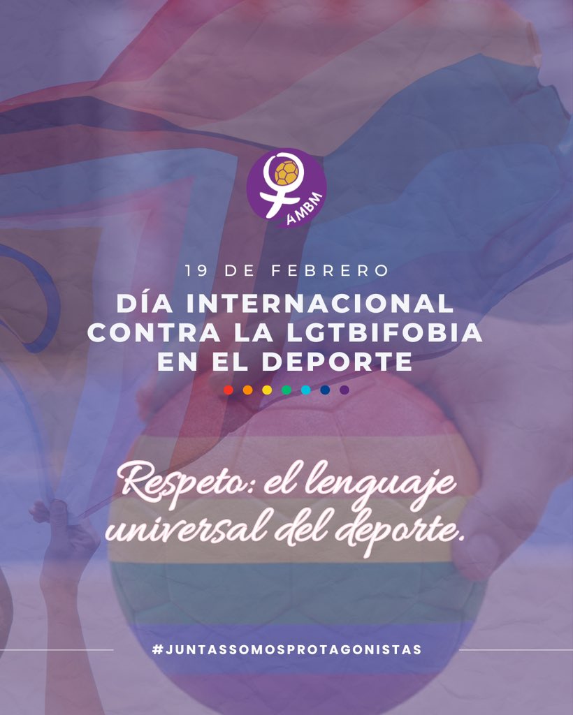 _AMBM_'s tweet image. En nuestras pistas no hay lugar para el odio. El deporte es pasión, esfuerzo y, sobre todo, libertad.

🤍Queremos vestuarios y gradas que sean espacios seguros donde cada deportista pueda ser quien es sin miedo.

#JuntasSomosProtagonistas 💜