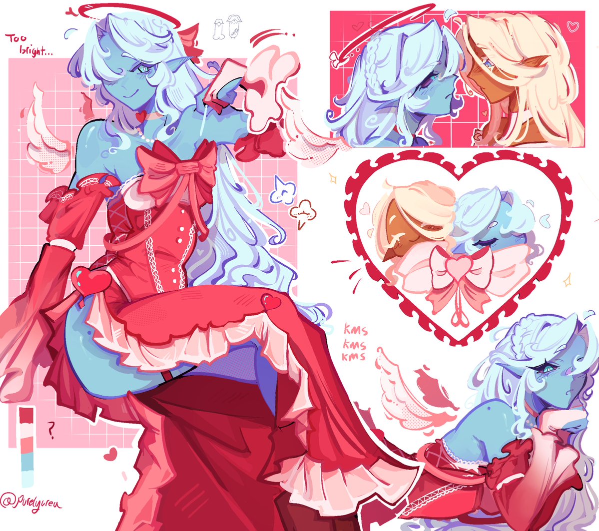 Valentine’s Day is over but it’s still February so who cares, go my azure #shadowmilkcookie #purevanillacookie #pureshadow #crk