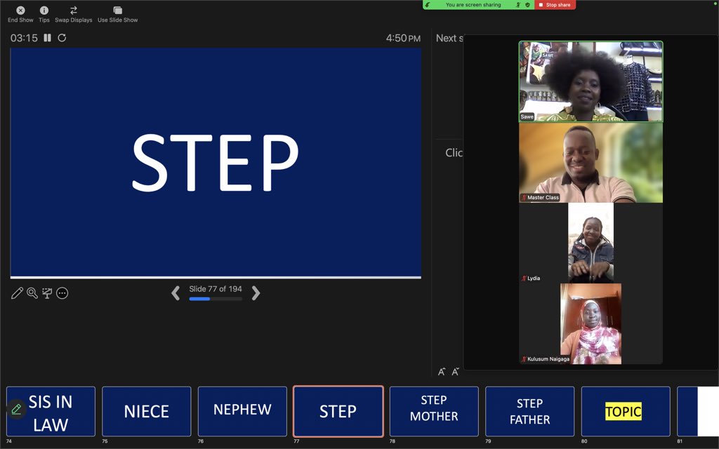 Master class Sign language initiative tweet media