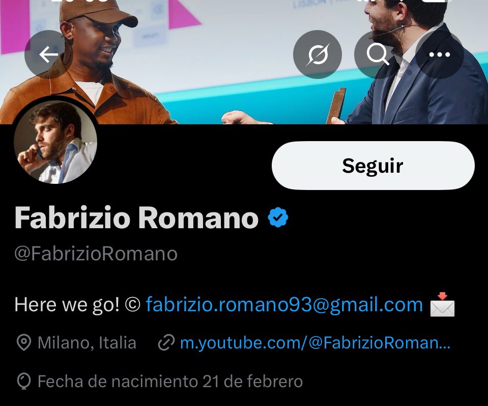 Hablemos de Fabrizio romano:

>Te jode la noticia de los equipos que fichan.

>Te jode como twitero porque no te puedes reír de multimillonarios.

>Nos jodió ver la puta cara de Vinicius perdiendo el balón de oro.

El máximo exponente de decadencia sobre el fútbol.