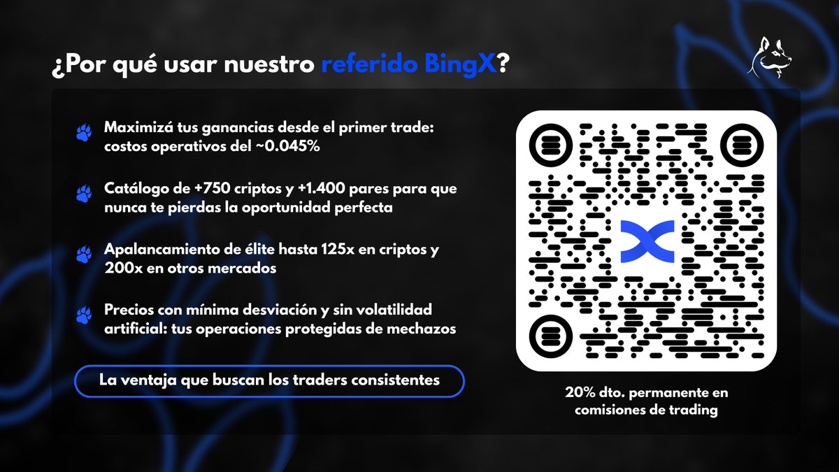 ¡No dejes que las comisiones se coman tus ganancias!

Escaneá el QR, usá nuestro link de referido ahora y obtené 20% dto. permanente en TODAS tus comisiones de trading en BingX. 🔥

MÁS trades rentables, MENOS costos → MAYOR VENTAJA en el mercado.

bingx.com/es/invite/WGJF…